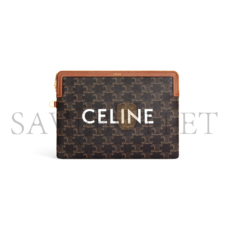 Ce1i*e small pouch with strap cuir triomphe 10j502fes.04lu (25*17.5*1cm)